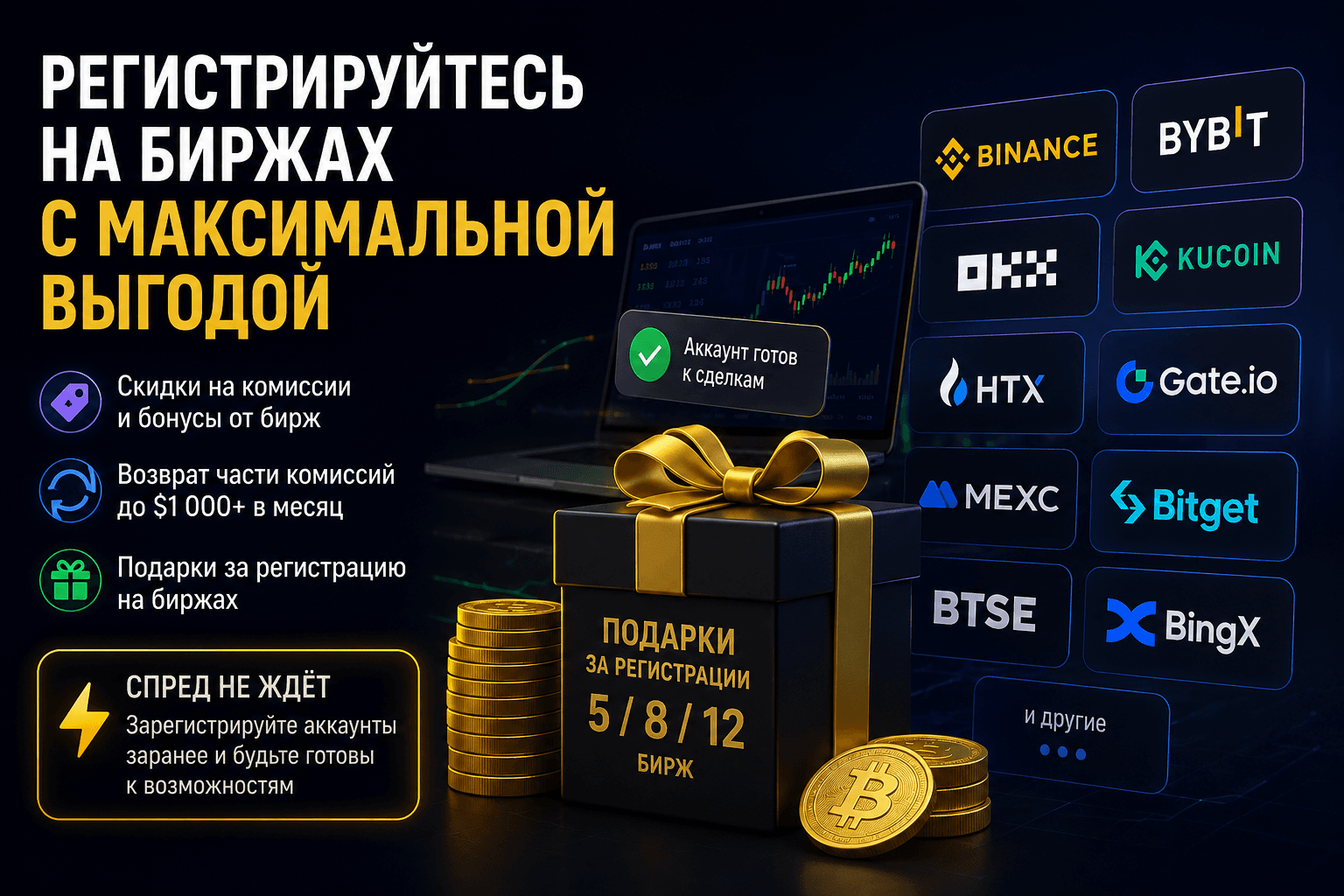 Биржи с выгодными условиями